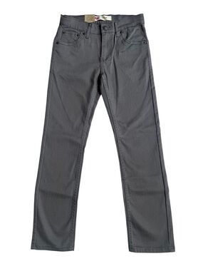 Levi’s 511 Slim Gray Pants Boy’s Sz 12 Reg 26 X 26 Adjustable Waist New